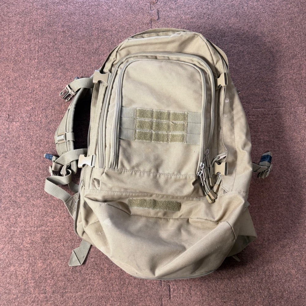 Tactical Military Backpack Coyote Tan MOLLE Rucksack Canvas Field Bag Repair